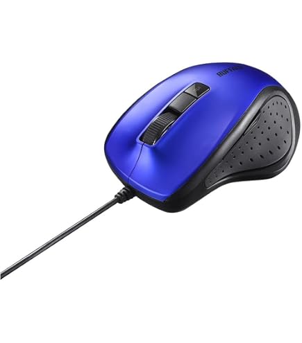 (未使用･未開封品)　バッファロー BSMBU300RD 有線 BlueLED 静音 5マウス レッド 6k88evb Amazon.co.jp: バッファロー BSMBU300RD 有線 BlueLED 静音 5マウス